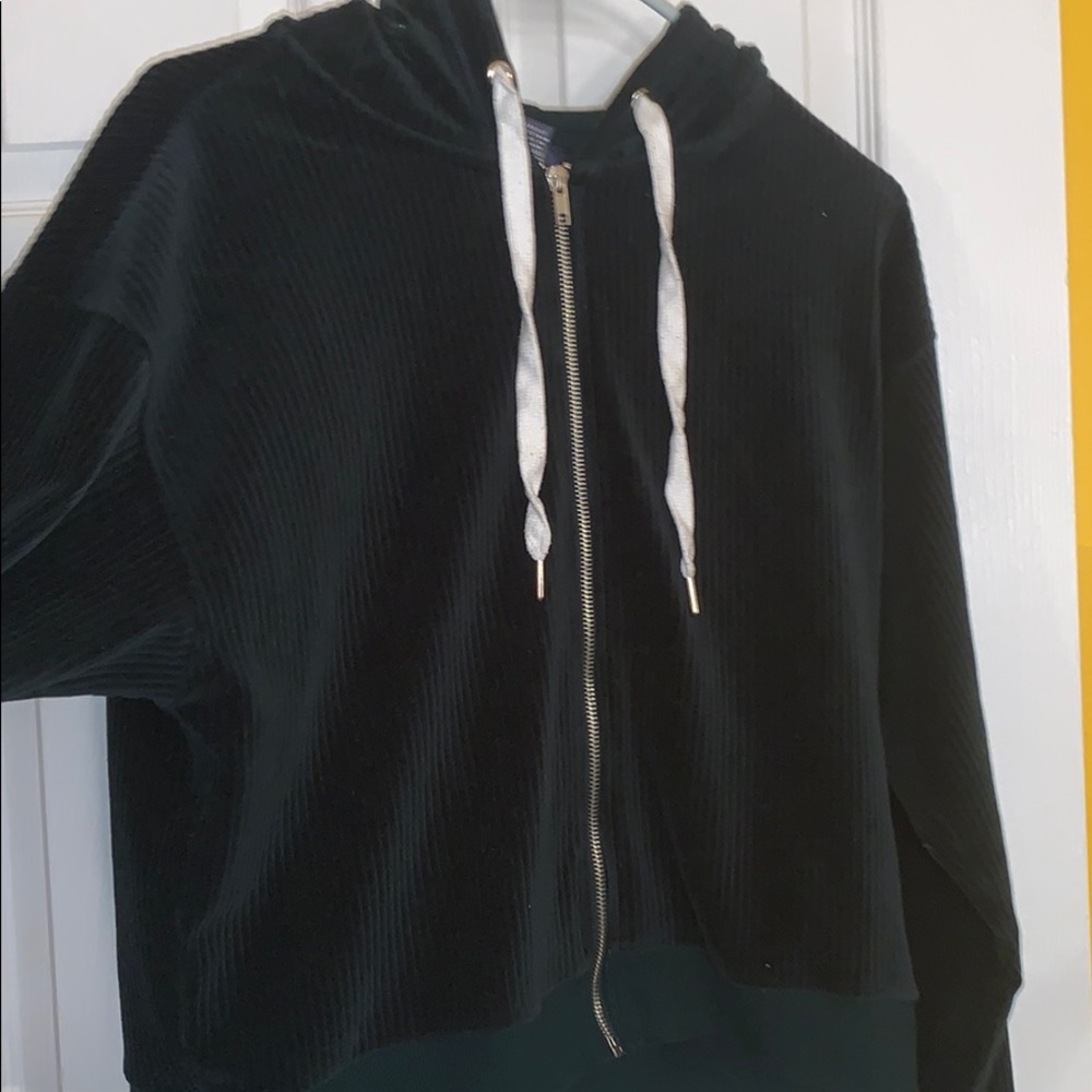 Never Worn: Forever 21 Suede Green Hoodie
